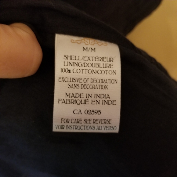 Vintage Temperance Navy Blue Quilted Jewelled Blazer, Size M - Picture 4 of 12